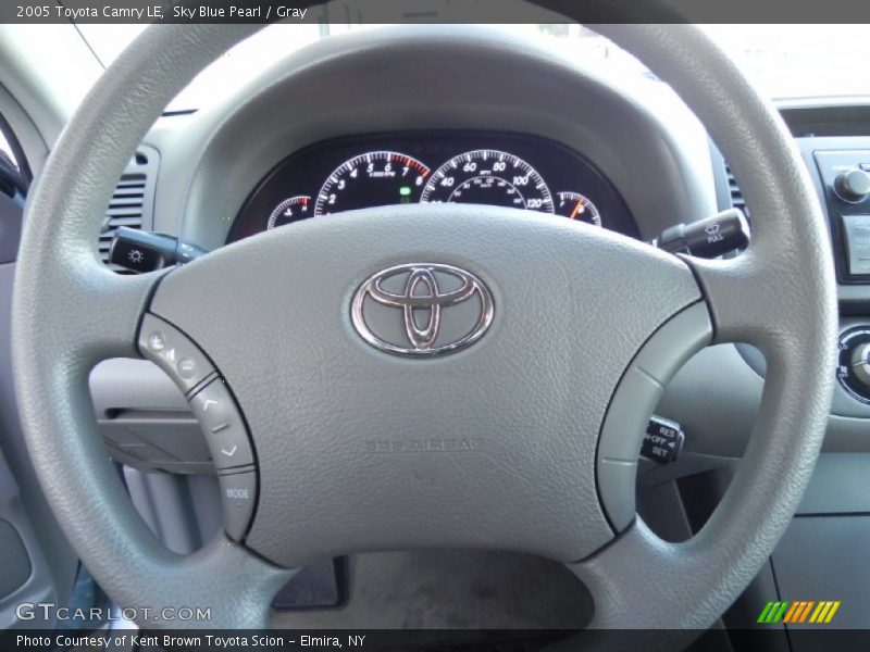 Sky Blue Pearl / Gray 2005 Toyota Camry LE