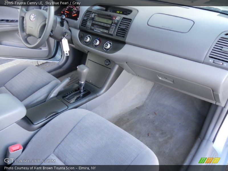 Sky Blue Pearl / Gray 2005 Toyota Camry LE