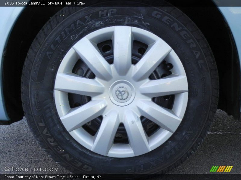 Sky Blue Pearl / Gray 2005 Toyota Camry LE