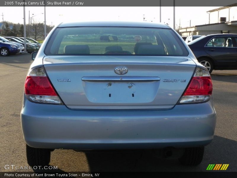 Sky Blue Pearl / Gray 2005 Toyota Camry LE