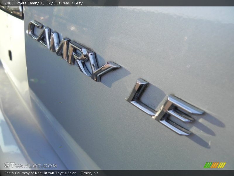 Sky Blue Pearl / Gray 2005 Toyota Camry LE