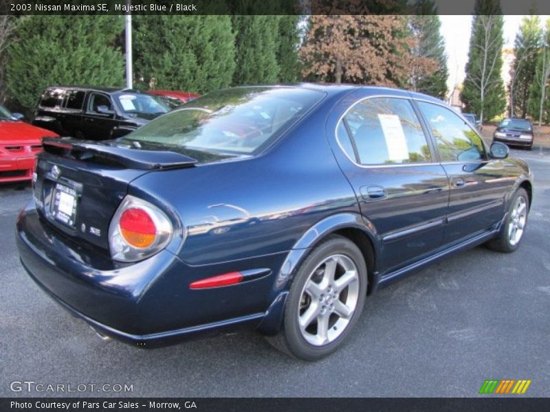 Majestic Blue / Black 2003 Nissan Maxima SE