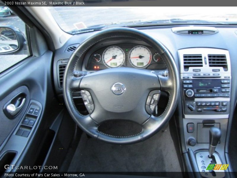 Majestic Blue / Black 2003 Nissan Maxima SE