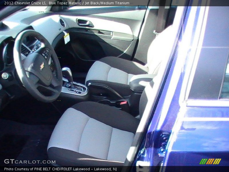Blue Topaz Metallic / Jet Black/Medium Titanium 2012 Chevrolet Cruze LS