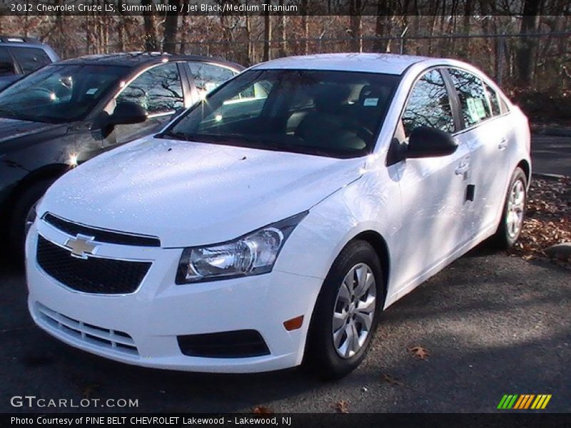 Summit White / Jet Black/Medium Titanium 2012 Chevrolet Cruze LS