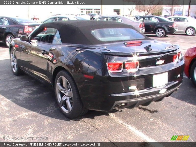 Black / Black 2012 Chevrolet Camaro SS/RS Convertible