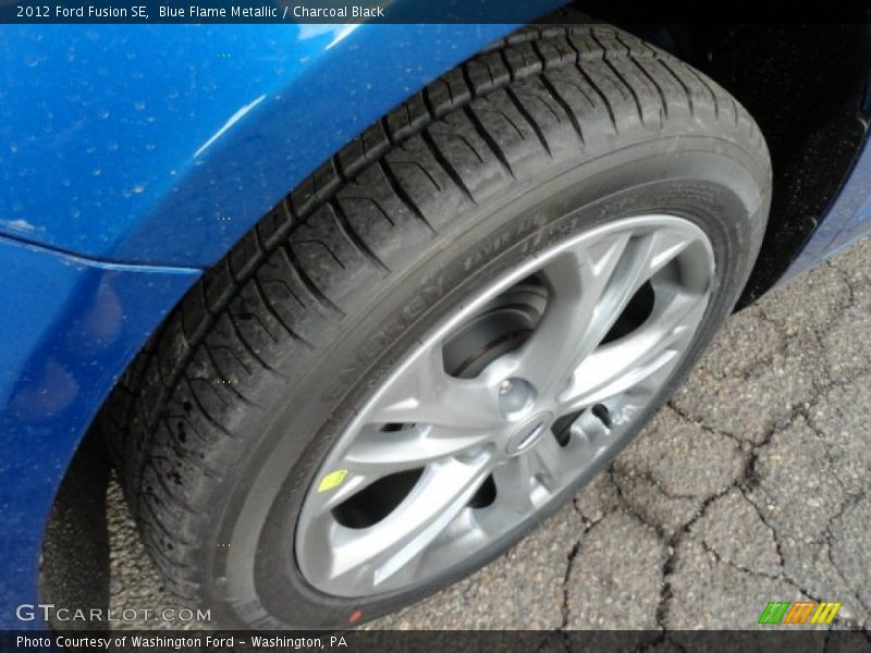 Blue Flame Metallic / Charcoal Black 2012 Ford Fusion SE