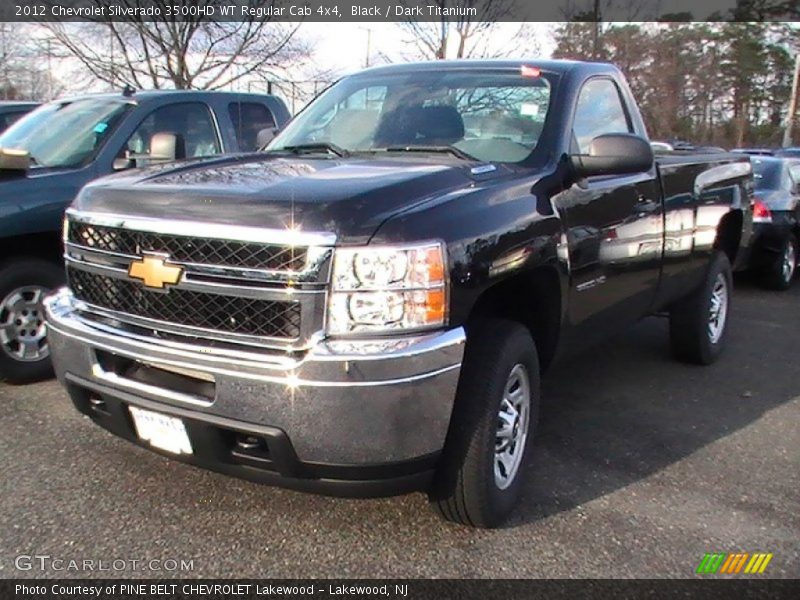 Black / Dark Titanium 2012 Chevrolet Silverado 3500HD WT Regular Cab 4x4