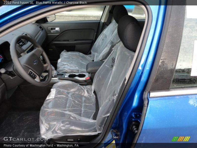 Blue Flame Metallic / Charcoal Black 2012 Ford Fusion SE