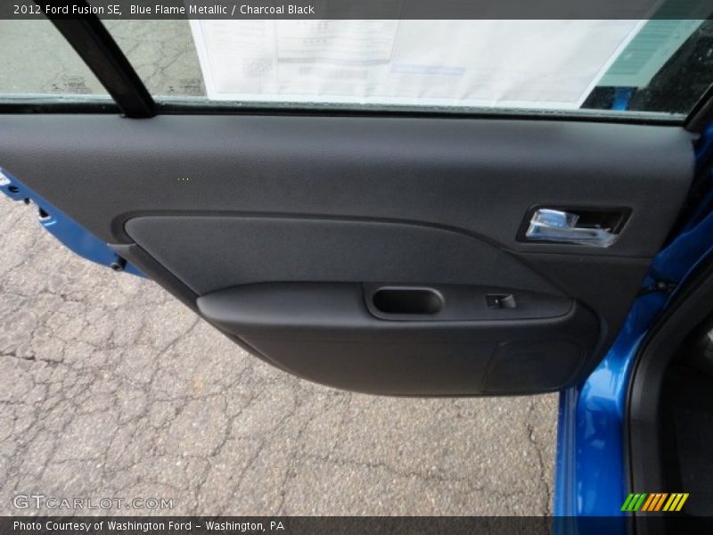 Blue Flame Metallic / Charcoal Black 2012 Ford Fusion SE
