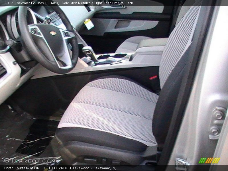 Gold Mist Metallic / Light Titanium/Jet Black 2012 Chevrolet Equinox LT AWD