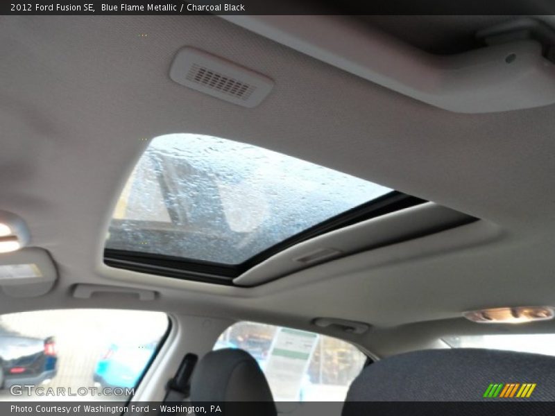 Blue Flame Metallic / Charcoal Black 2012 Ford Fusion SE