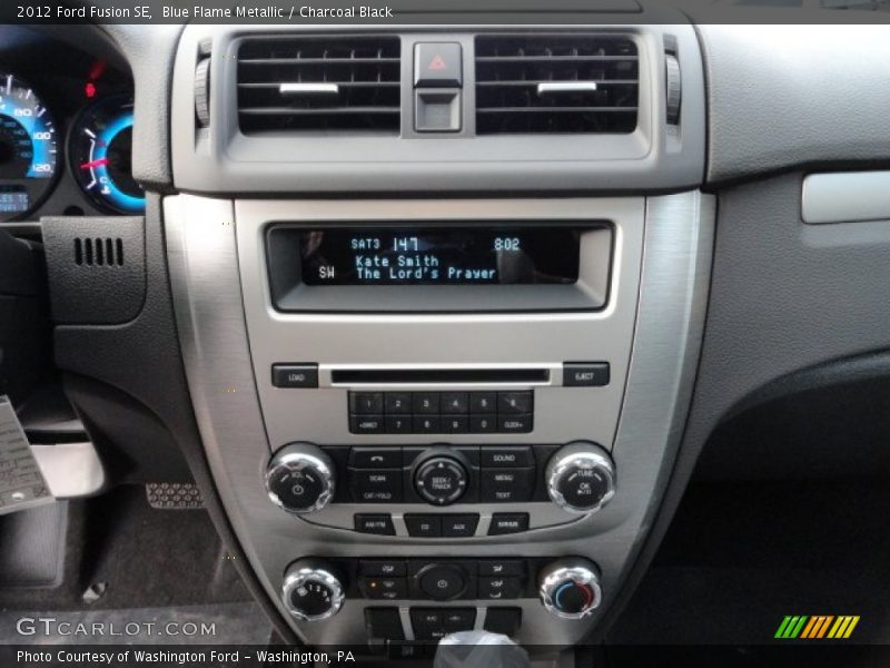 Blue Flame Metallic / Charcoal Black 2012 Ford Fusion SE
