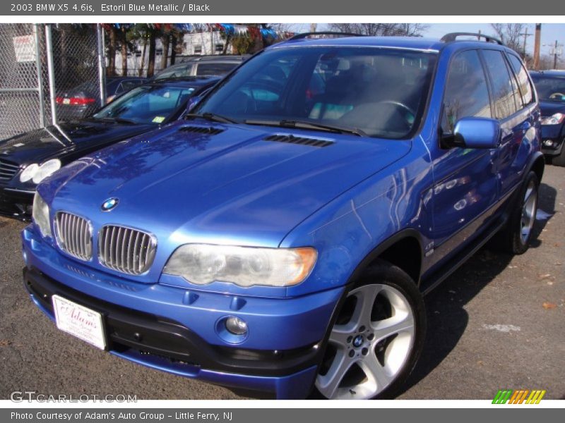 Estoril Blue Metallic / Black 2003 BMW X5 4.6is