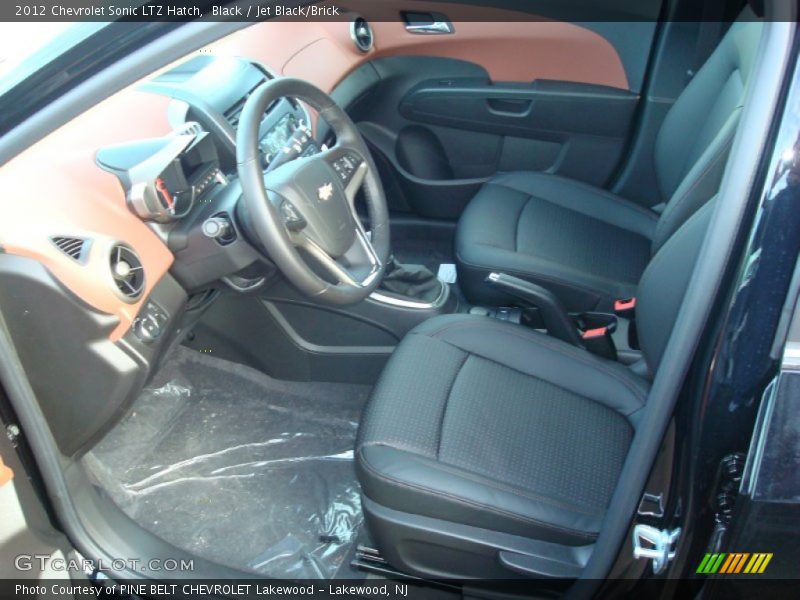  2012 Sonic LTZ Hatch Jet Black/Brick Interior
