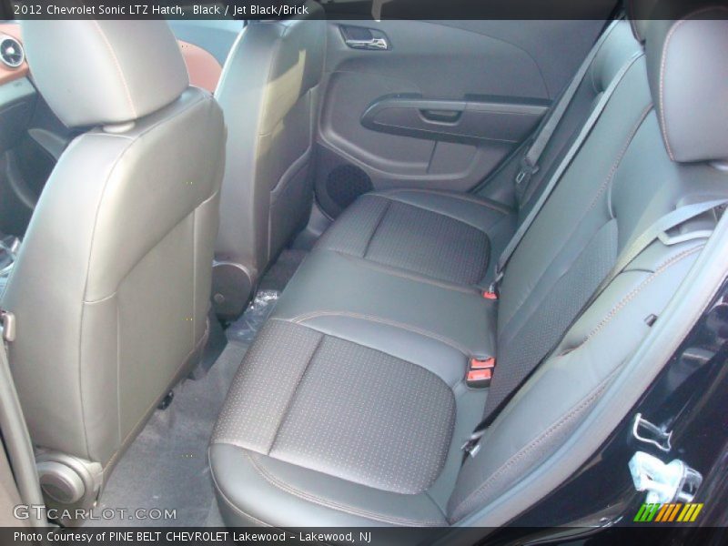 Black / Jet Black/Brick 2012 Chevrolet Sonic LTZ Hatch