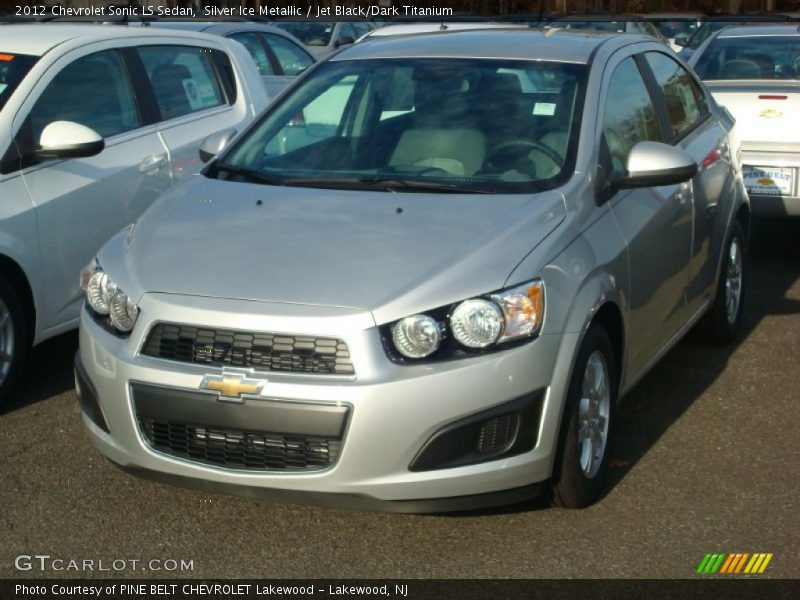 Silver Ice Metallic / Jet Black/Dark Titanium 2012 Chevrolet Sonic LS Sedan
