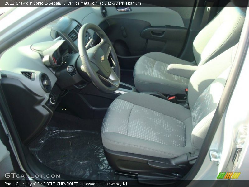 Silver Ice Metallic / Jet Black/Dark Titanium 2012 Chevrolet Sonic LS Sedan