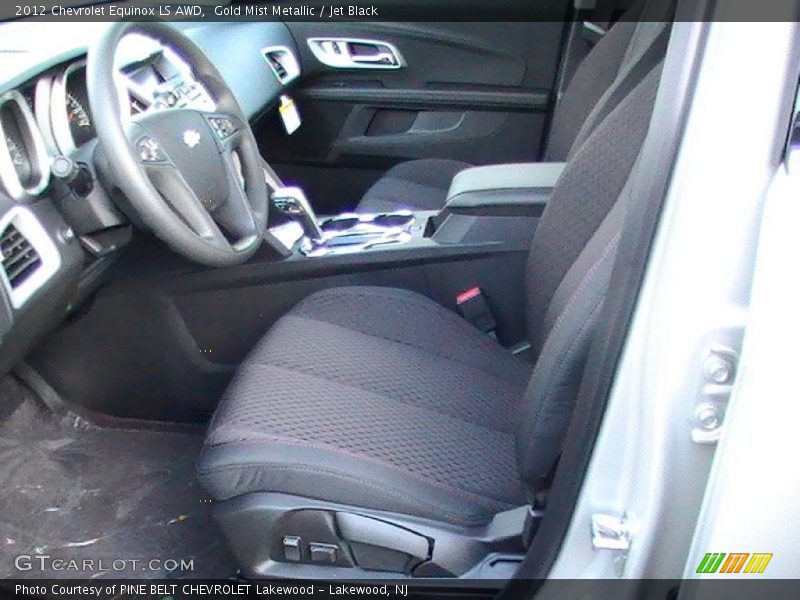 Gold Mist Metallic / Jet Black 2012 Chevrolet Equinox LS AWD
