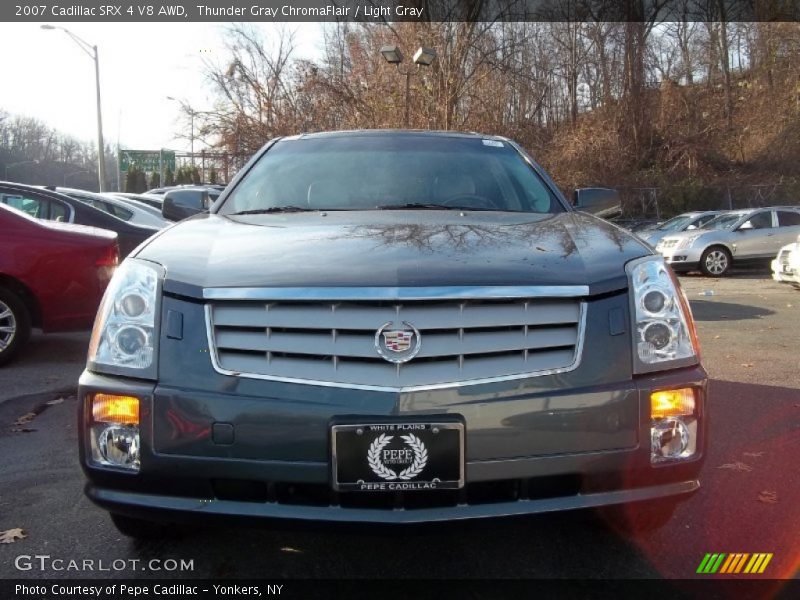 Thunder Gray ChromaFlair / Light Gray 2007 Cadillac SRX 4 V8 AWD