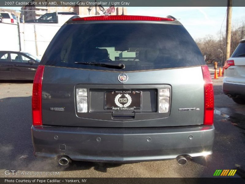 Thunder Gray ChromaFlair / Light Gray 2007 Cadillac SRX 4 V8 AWD