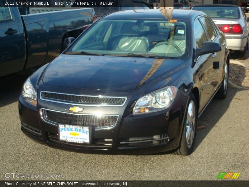 Black Granite Metallic / Titanium 2012 Chevrolet Malibu LT