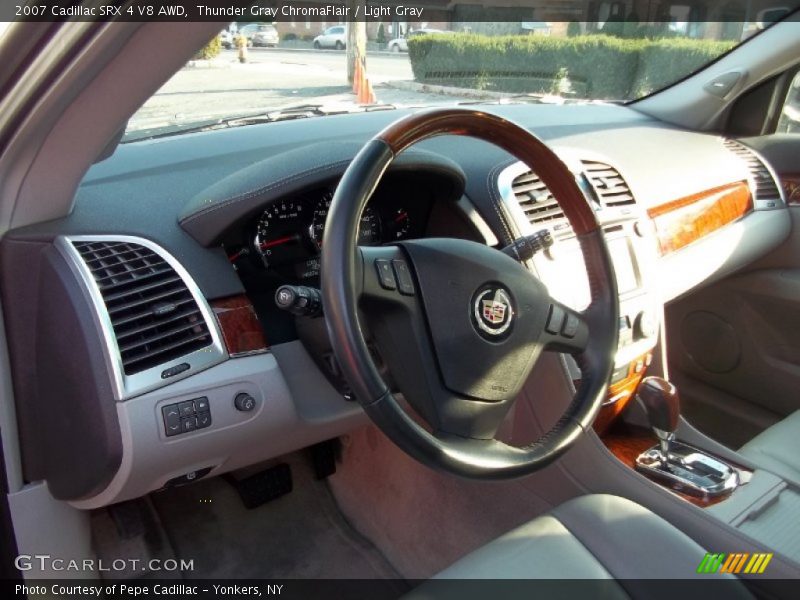 Thunder Gray ChromaFlair / Light Gray 2007 Cadillac SRX 4 V8 AWD