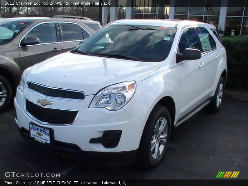 Summit White / Jet Black 2012 Chevrolet Equinox LS AWD