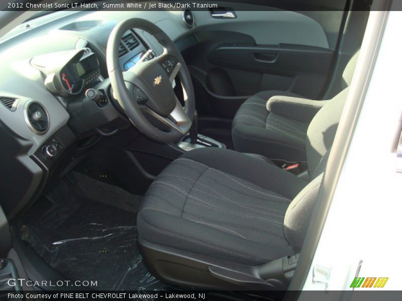 Summit White / Jet Black/Dark Titanium 2012 Chevrolet Sonic LT Hatch