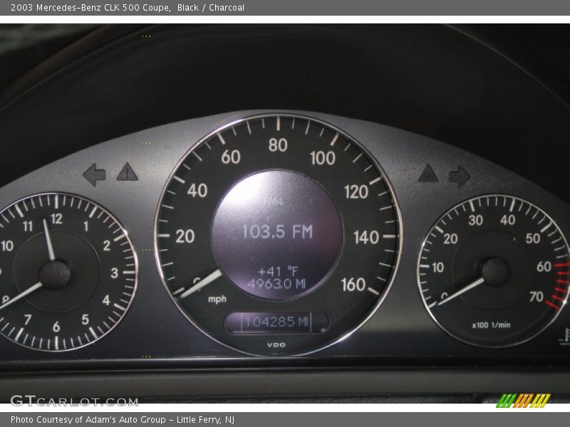 Black / Charcoal 2003 Mercedes-Benz CLK 500 Coupe