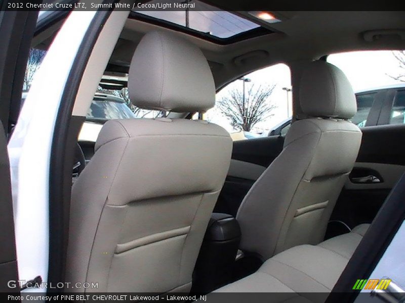 Summit White / Cocoa/Light Neutral 2012 Chevrolet Cruze LTZ