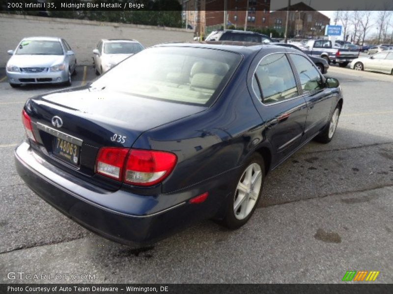 Midnight Blue Metallic / Beige 2002 Infiniti I 35