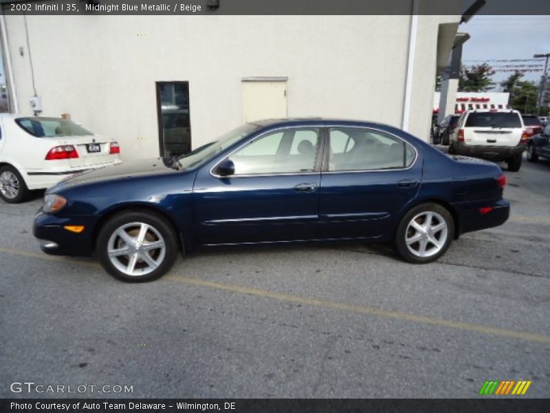 Midnight Blue Metallic / Beige 2002 Infiniti I 35