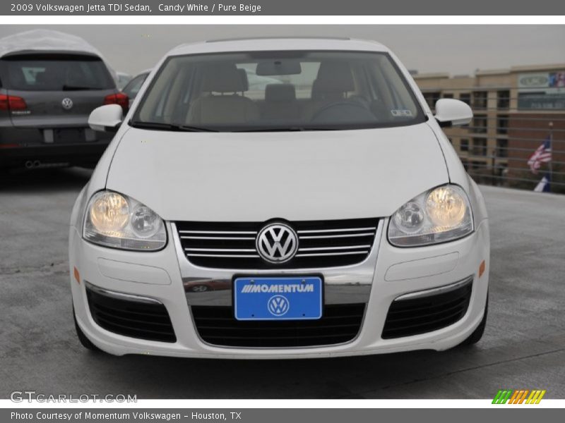 Candy White / Pure Beige 2009 Volkswagen Jetta TDI Sedan