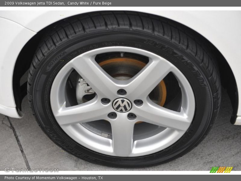 Candy White / Pure Beige 2009 Volkswagen Jetta TDI Sedan