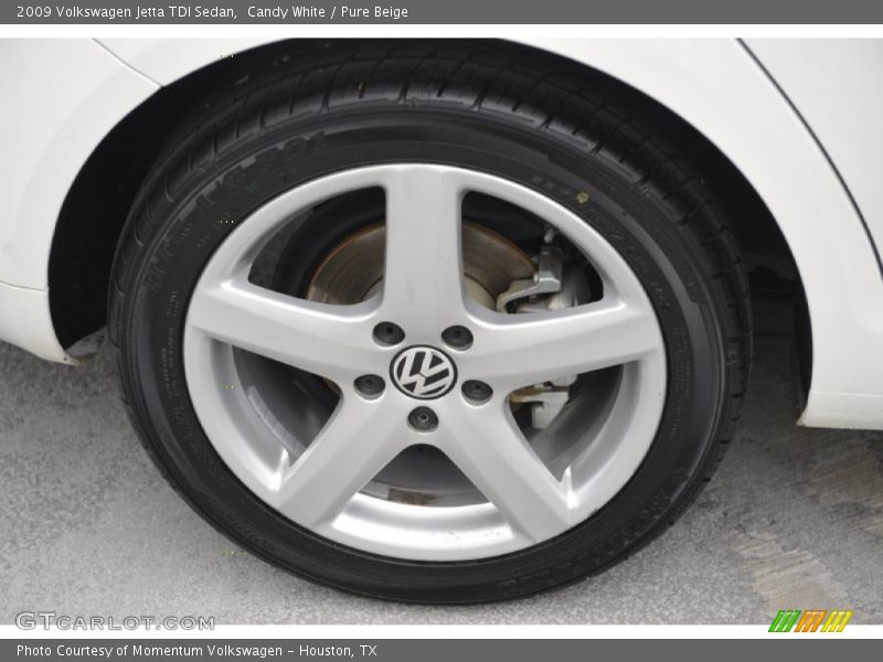 Candy White / Pure Beige 2009 Volkswagen Jetta TDI Sedan