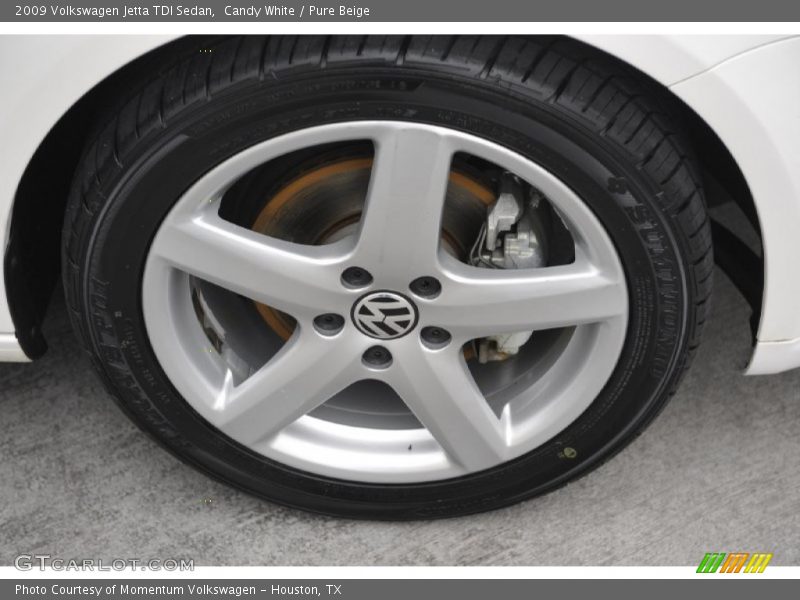 Candy White / Pure Beige 2009 Volkswagen Jetta TDI Sedan