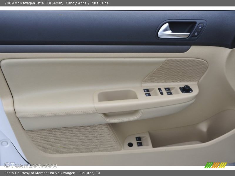 Candy White / Pure Beige 2009 Volkswagen Jetta TDI Sedan
