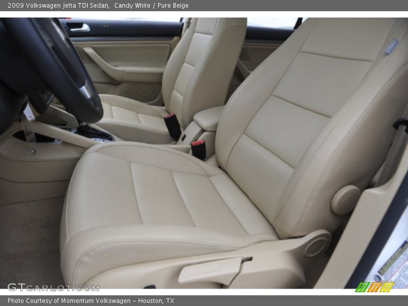 Candy White / Pure Beige 2009 Volkswagen Jetta TDI Sedan