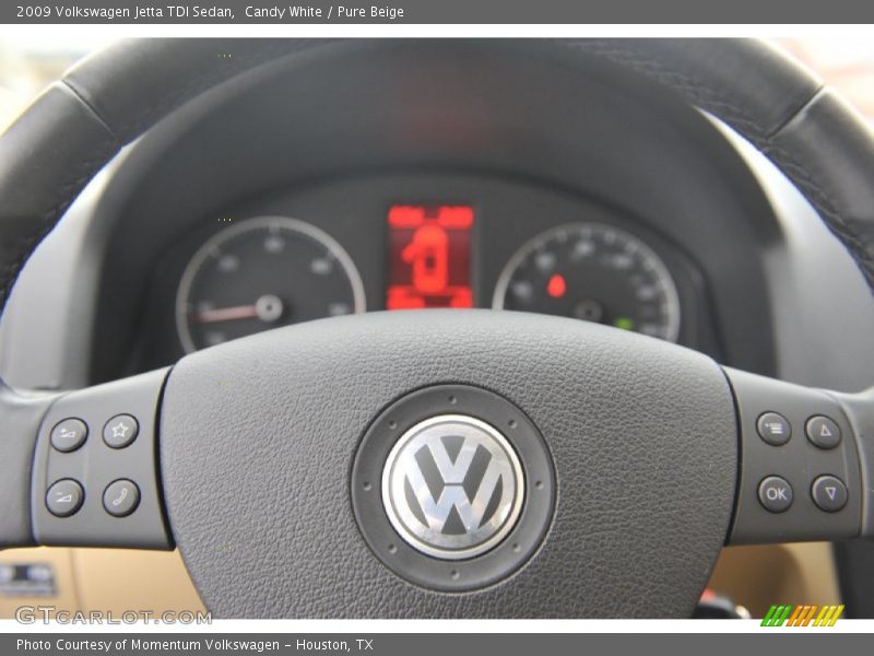 Candy White / Pure Beige 2009 Volkswagen Jetta TDI Sedan