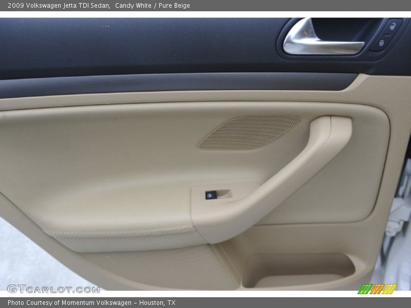 Candy White / Pure Beige 2009 Volkswagen Jetta TDI Sedan