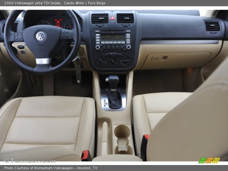 Candy White / Pure Beige 2009 Volkswagen Jetta TDI Sedan