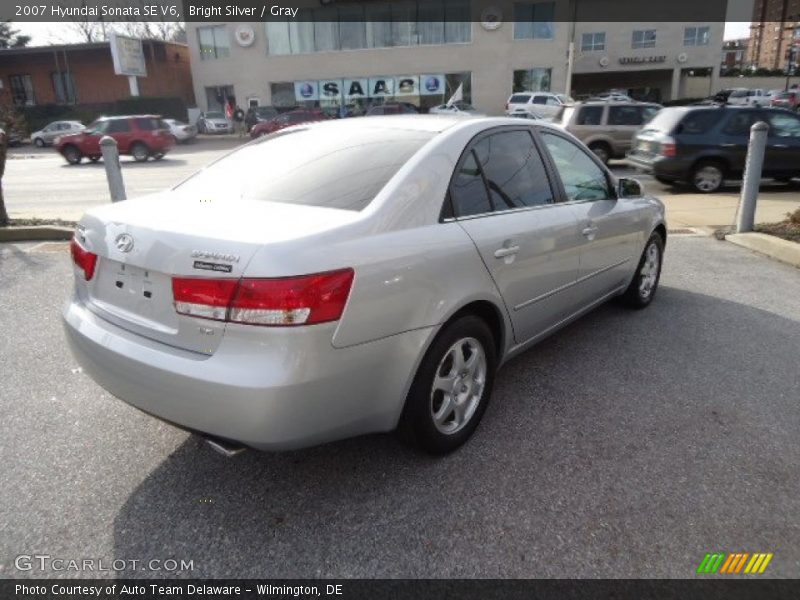 Bright Silver / Gray 2007 Hyundai Sonata SE V6