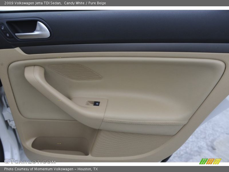 Candy White / Pure Beige 2009 Volkswagen Jetta TDI Sedan