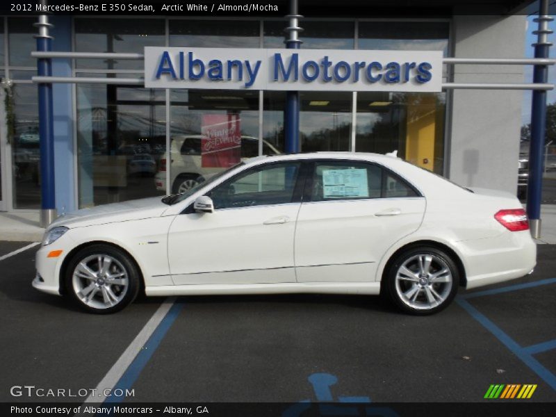 Arctic White / Almond/Mocha 2012 Mercedes-Benz E 350 Sedan