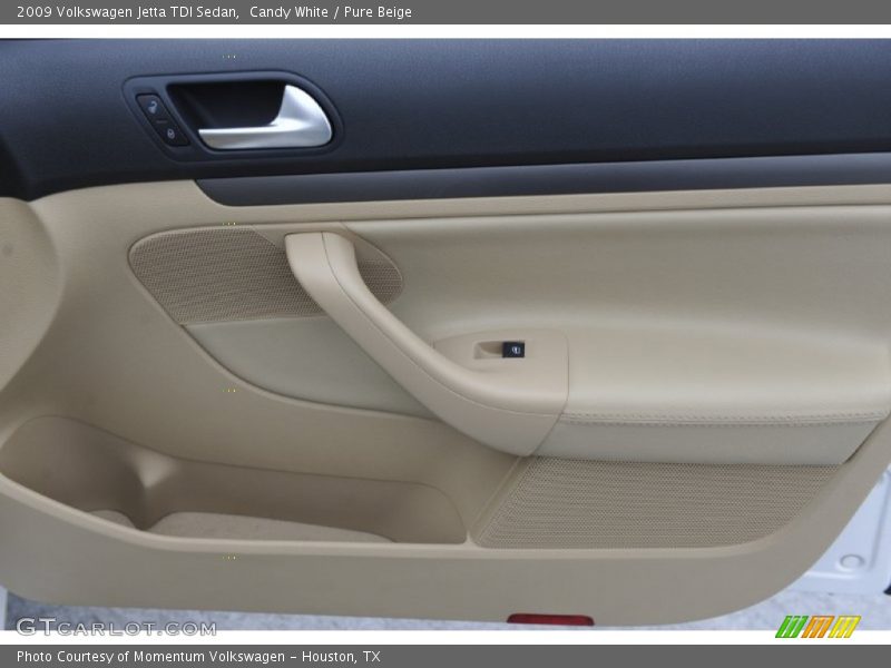 Candy White / Pure Beige 2009 Volkswagen Jetta TDI Sedan
