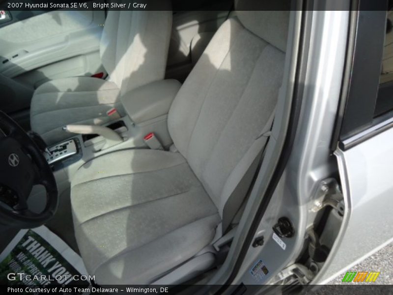 Bright Silver / Gray 2007 Hyundai Sonata SE V6