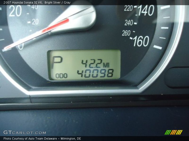 Bright Silver / Gray 2007 Hyundai Sonata SE V6