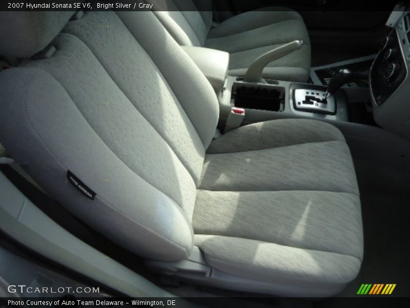 Bright Silver / Gray 2007 Hyundai Sonata SE V6