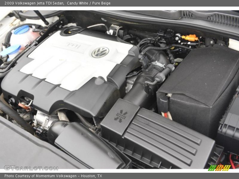 Candy White / Pure Beige 2009 Volkswagen Jetta TDI Sedan